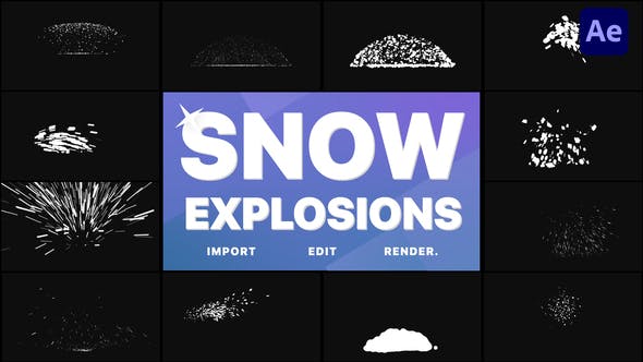 Videohive Snow Explosions | After Effects 35118985