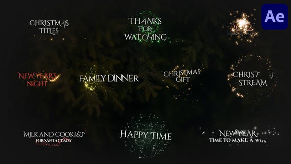 Videohive Christmas Magic Titles | After Effects 35220971