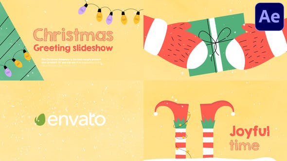 Videohive Christmas Greeting Slideshow | After Effects 35383388