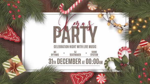 Videohive Xmas Party Invitation 35380035