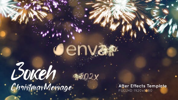 Videohive Bokeh Christmas Message 35152114