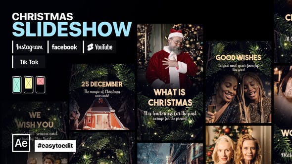 Videohive Christmas Slideshow Instagram Stories 35116368