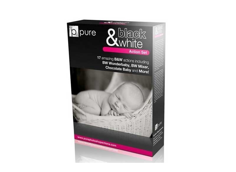 Pure Photoshop Actions - Black and White Action Set