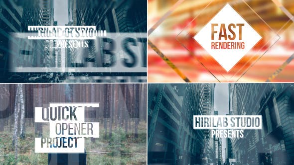 Videohive Quick Glitchy Opener 12316369