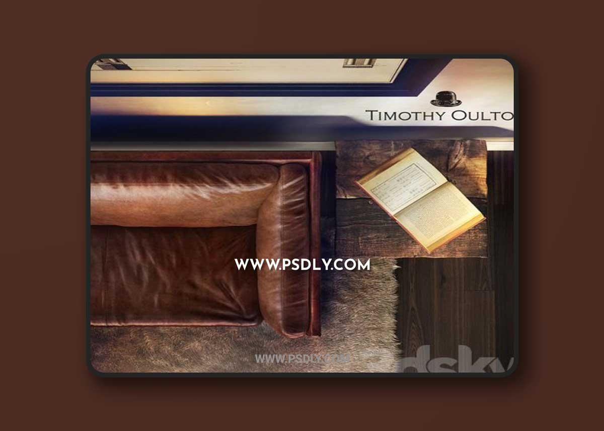 Reggio High Back Sofa, Timothy Oulton 3D Models