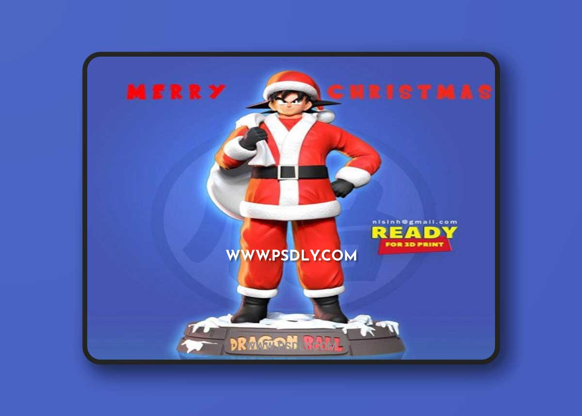 Santa Goku Dragon Ball 3D Models