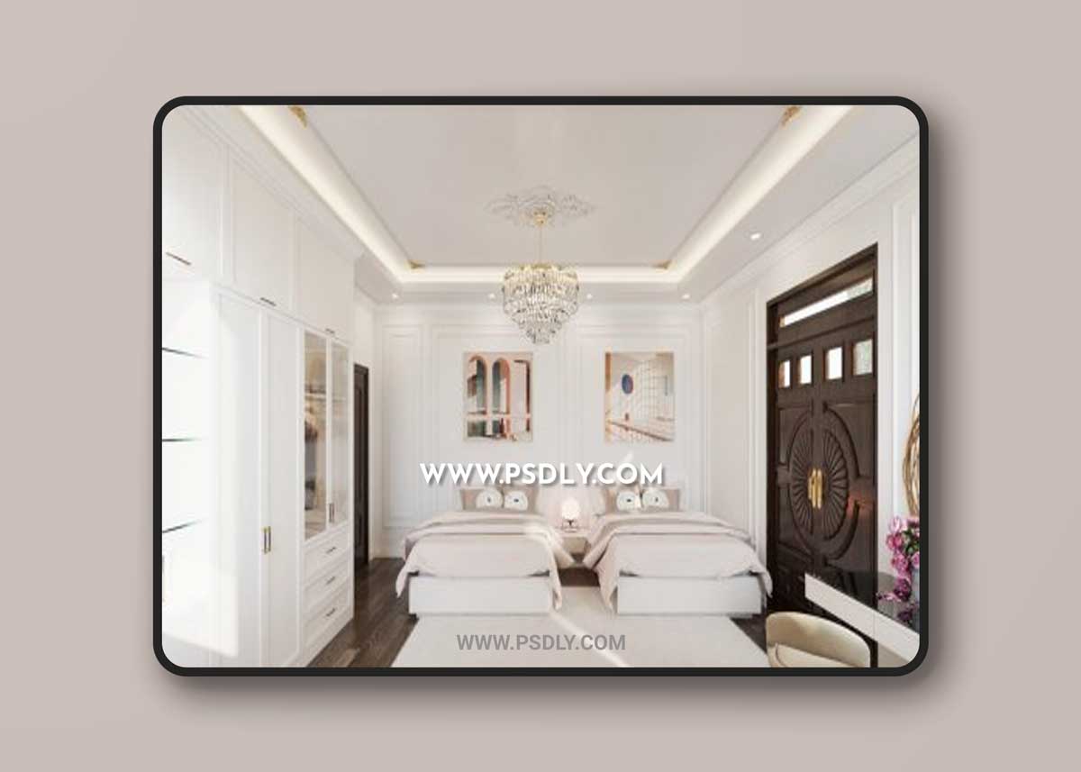 Sketchup Bedroom Interior by Le Dinh Nam 3D Models