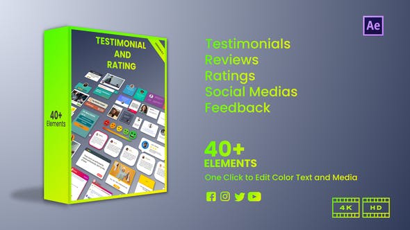 Videohive Testimonial and Rating Pack 34468220
