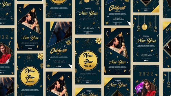 Videohive Happy New Year Instagram Story Pack 35216275