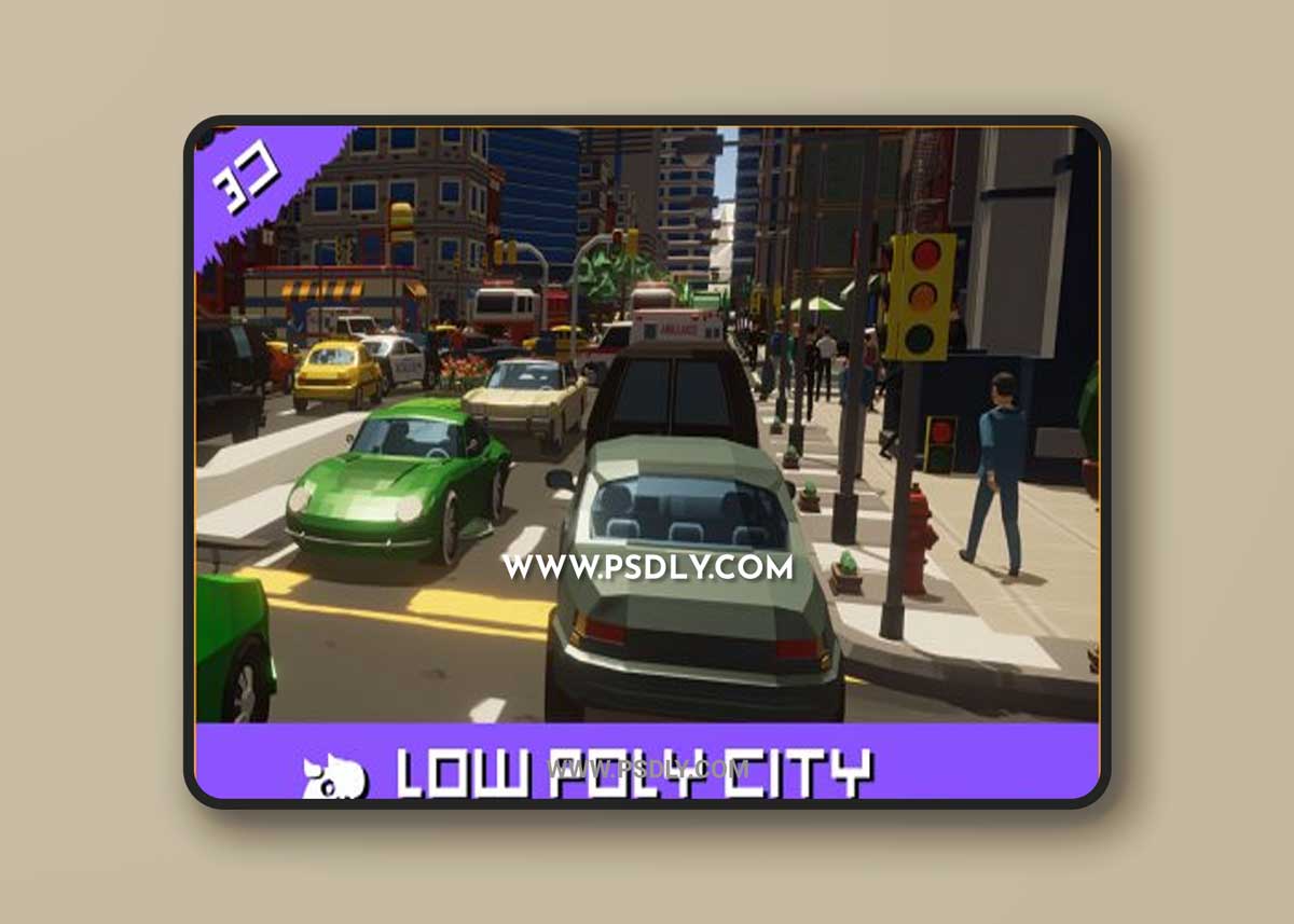 Unity - LOW POLY - City Pack v0.8