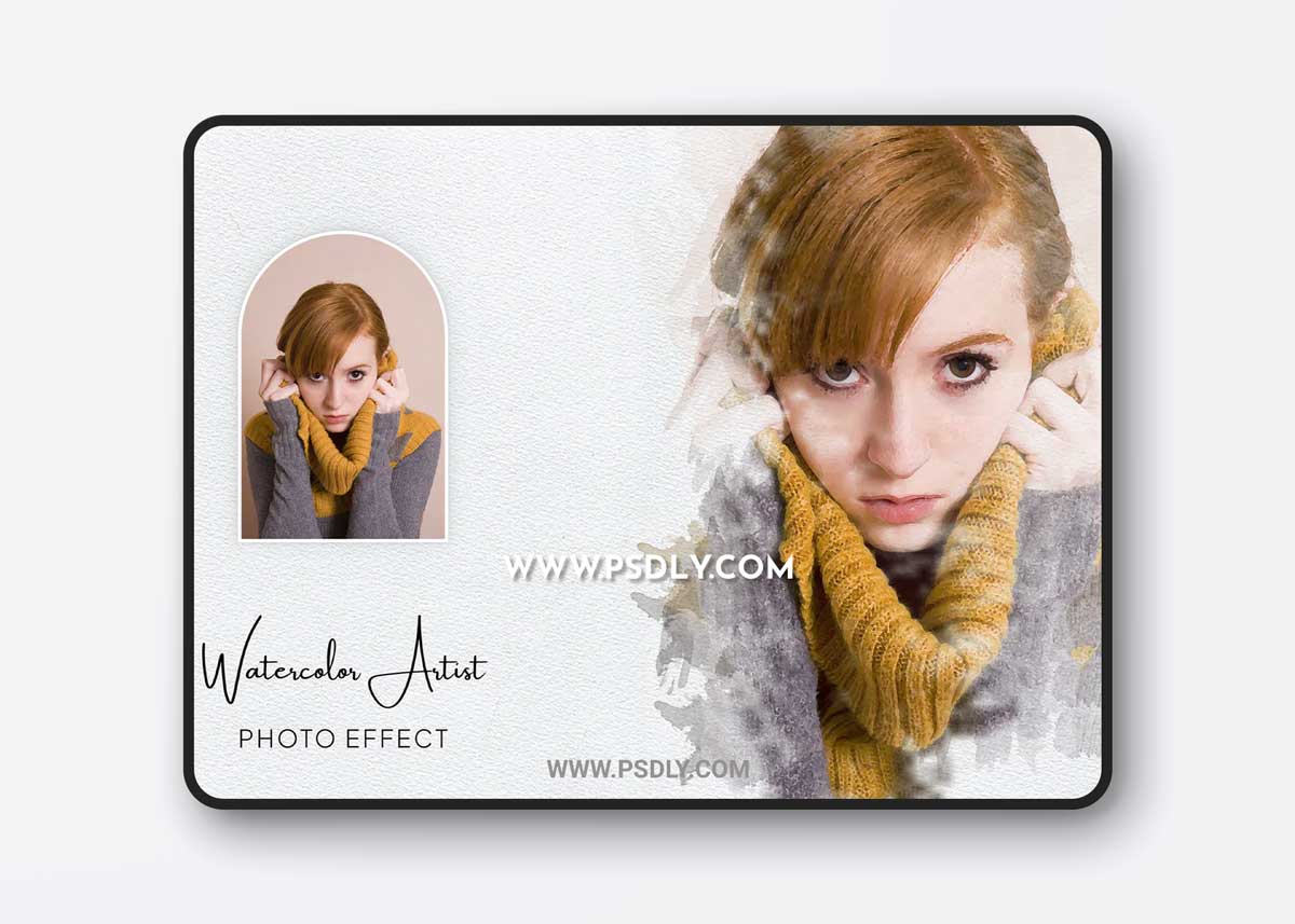 Watercolor Artist Photo Effect