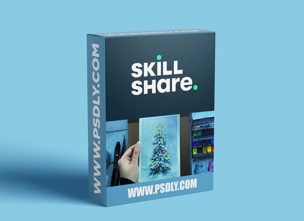 Watercolor Christmas Tree - Easy Watercolor Techniques