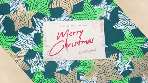 Videohive Christmas Paper Youtube - Like Share Subscribe 35076300