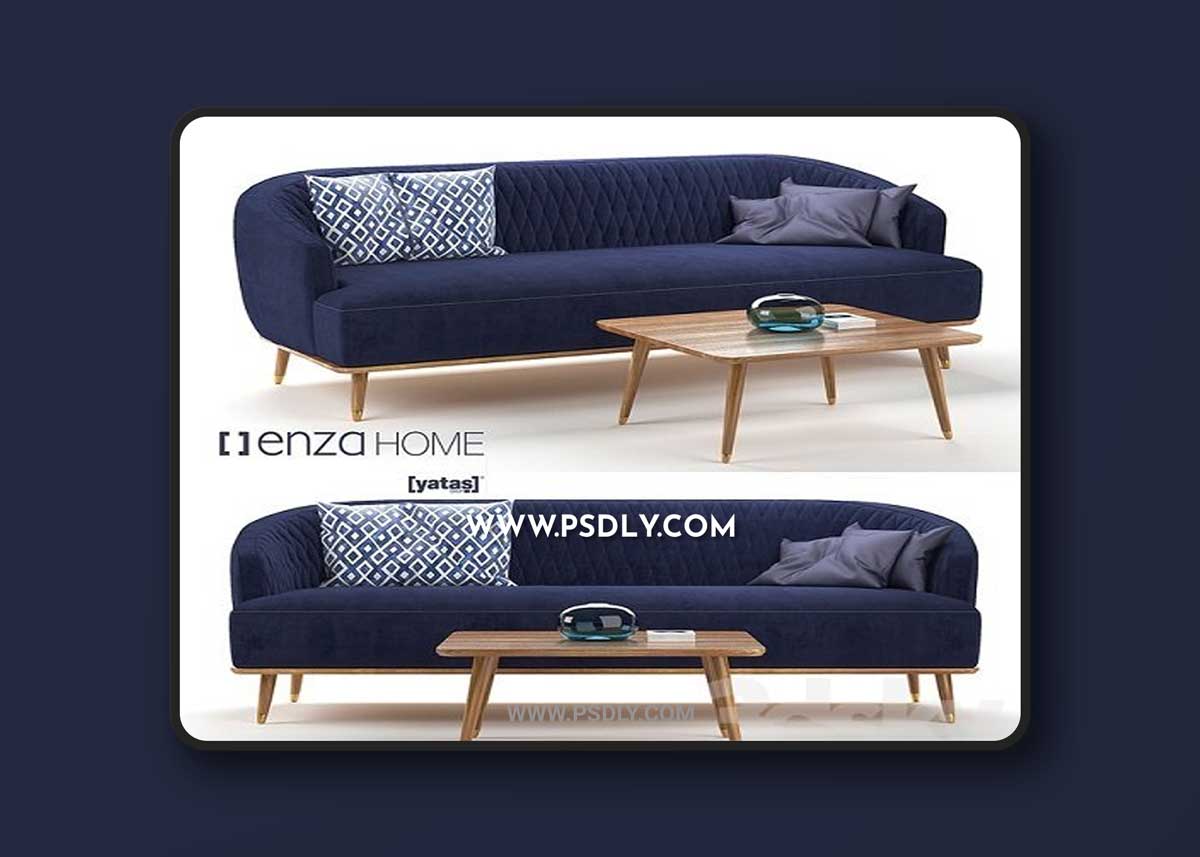 YATASH ARIA KOSE TAKIMI SOFA 3D Models