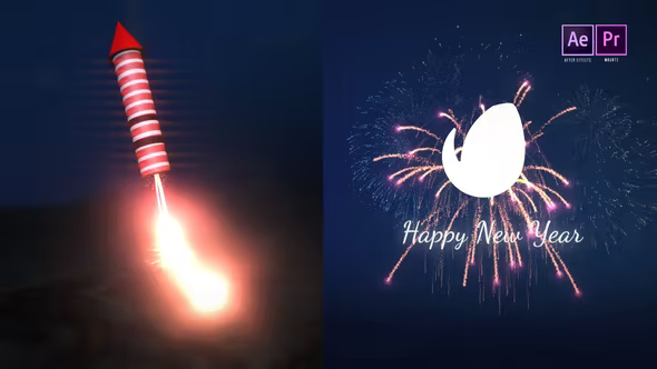 Videohive New Year Fireworks Logo Reveal 35375179