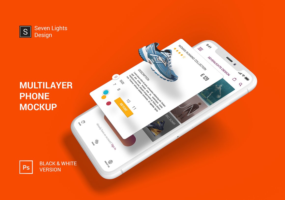CreativeMarket - iPhone X Multilayer Mockup Set 4127981