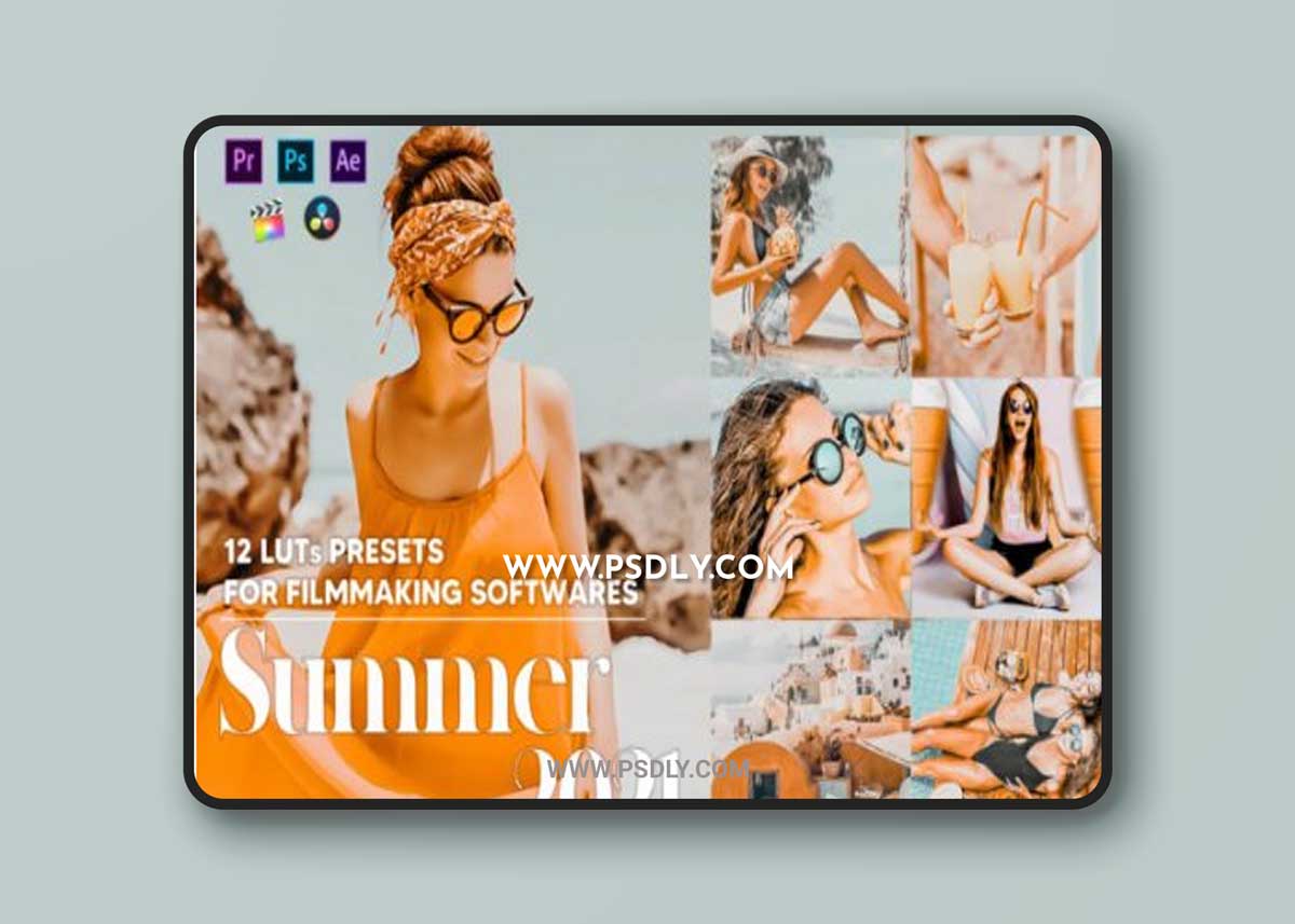 12 Summer 2021 Video LUTs Presets
