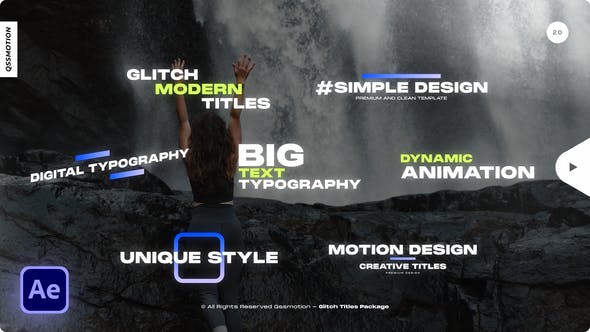 Videohive Game Glitch Titles 35878134