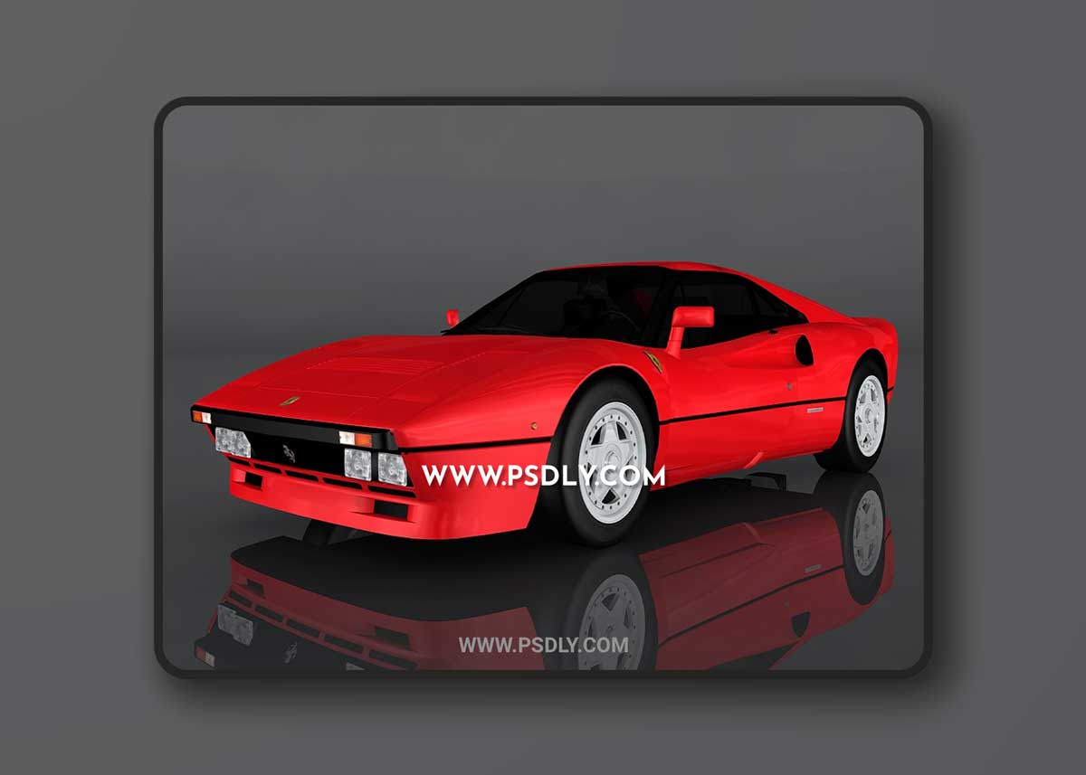 1984 Ferrari GTO 3D Model o92725