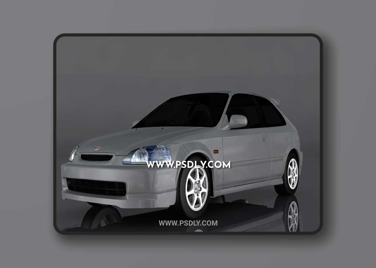 1997 Honda Civic 3D Model o89436