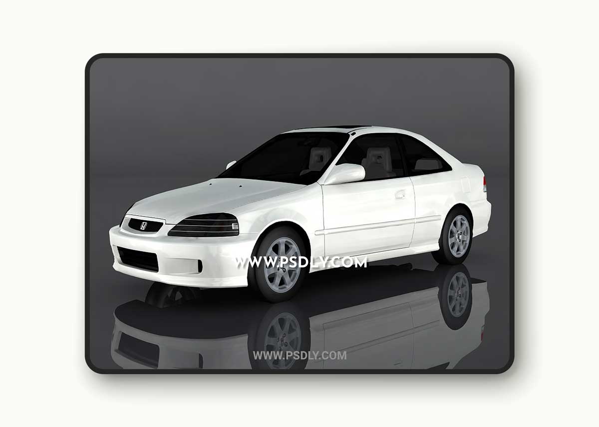 1999 Honda Civic Coupe 3D Model o82167