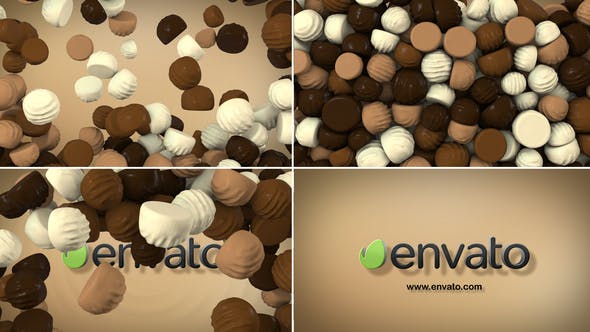 Videohive Chocolate Drops Logo Reveal 35890518