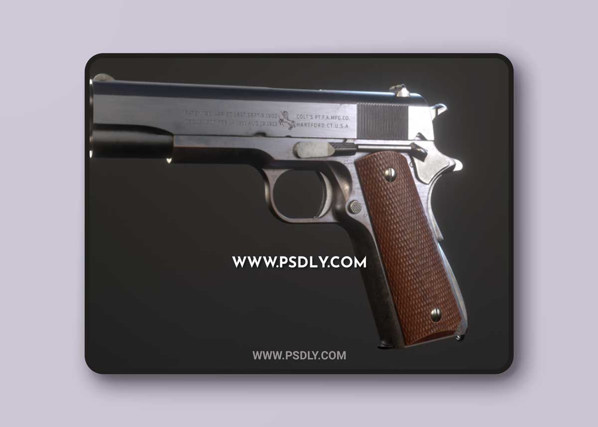 3D Models Colt M1911 pistol