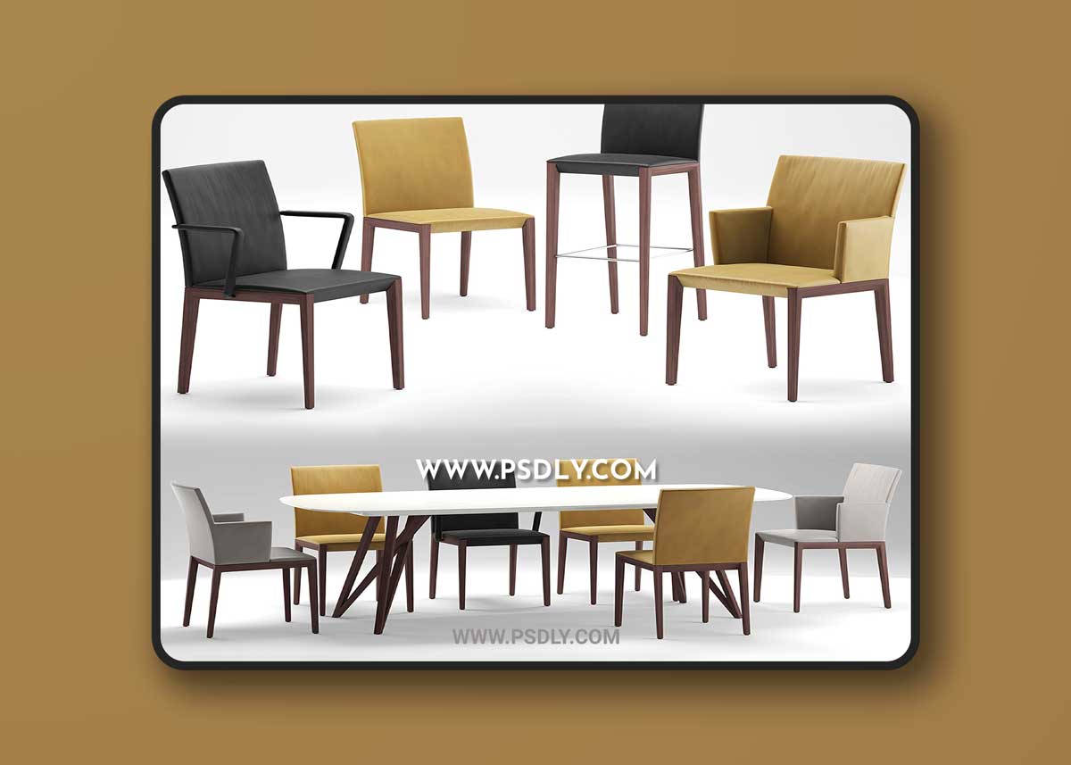 3D Models Walter Andoo table with chairs 42
