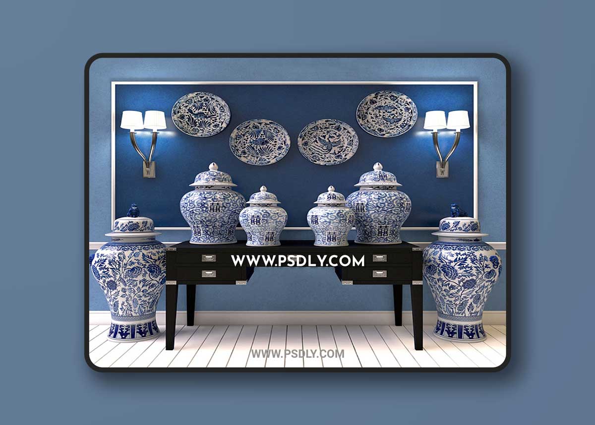 3D model of vases Eichholtz 04