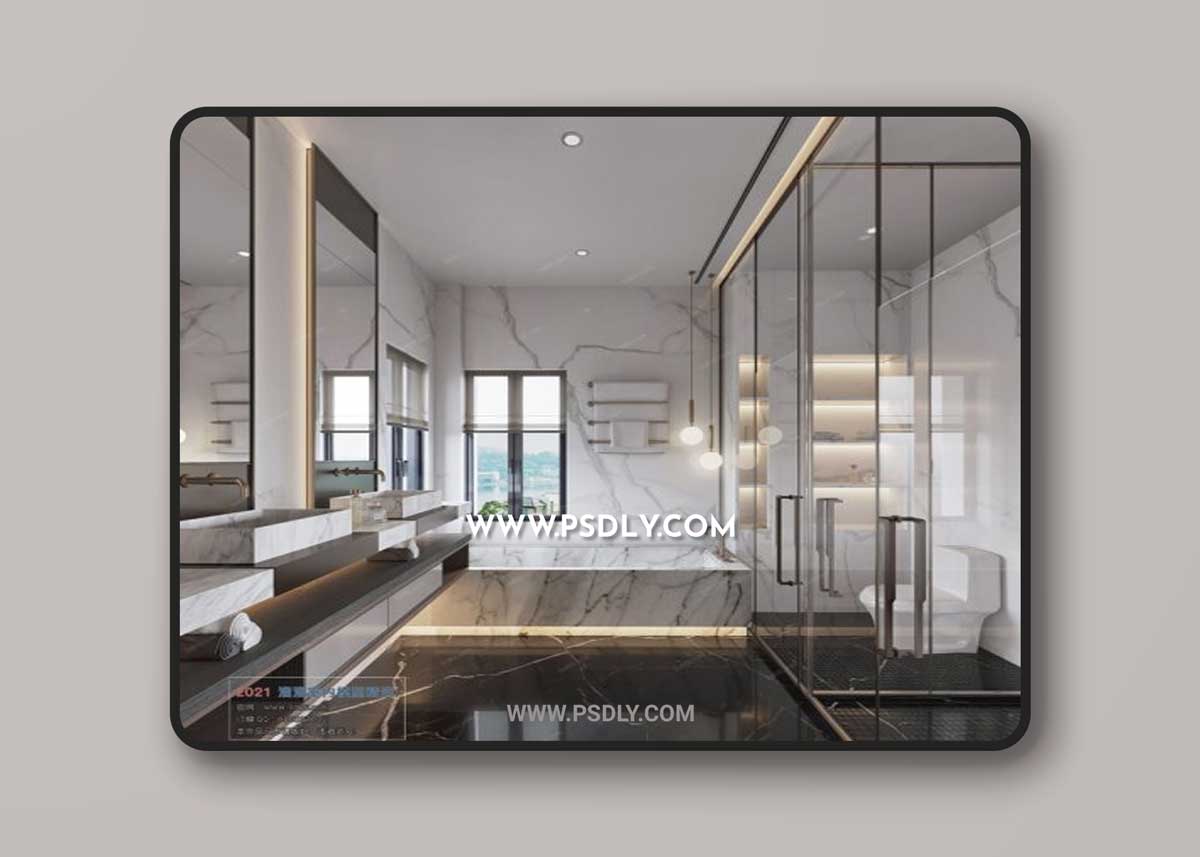 3d66 2021 | Bathroom 01 3D Model