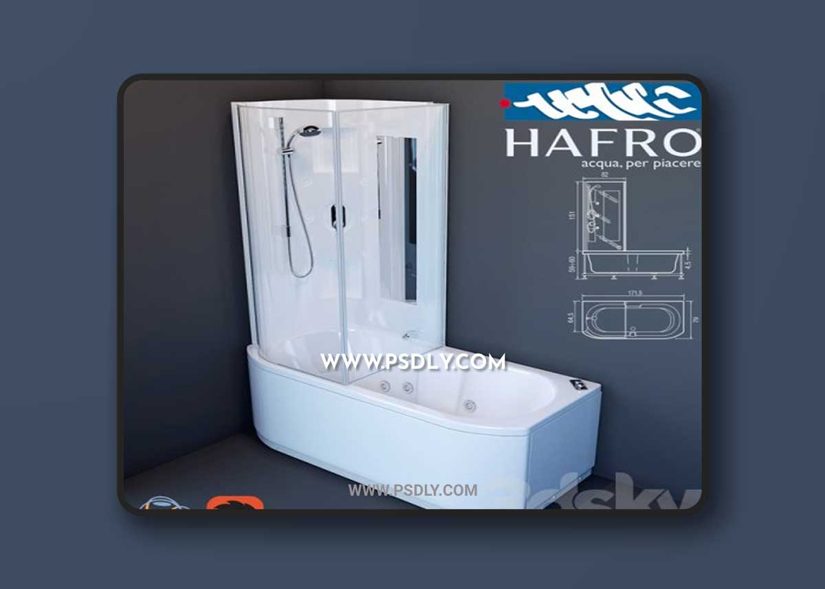 Bath Hafro Duo Box 3D Model