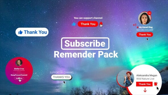 Videohive YouTube Subscribe Reminder 35415918