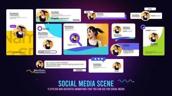 Videohive Social Media Post Scenes 33328132
