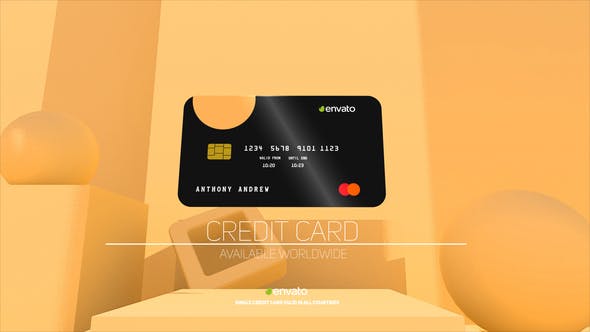 Videohive 3D Credit Card 34315688