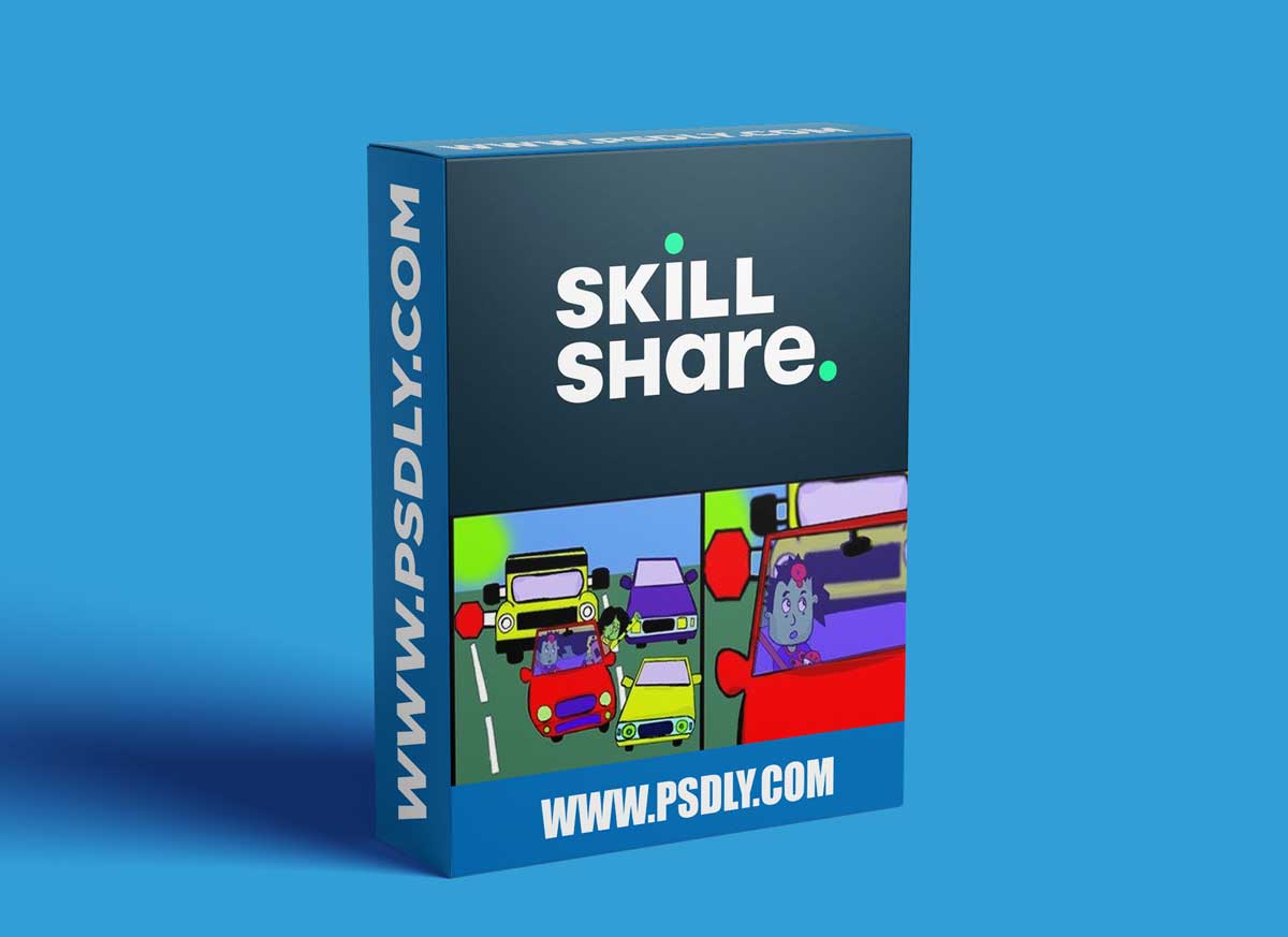 Cartoon Drawing Course : Angry Mom Driving in Traffic