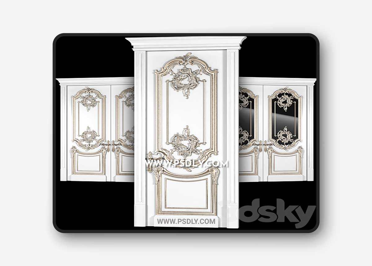Classical Door 3D Model