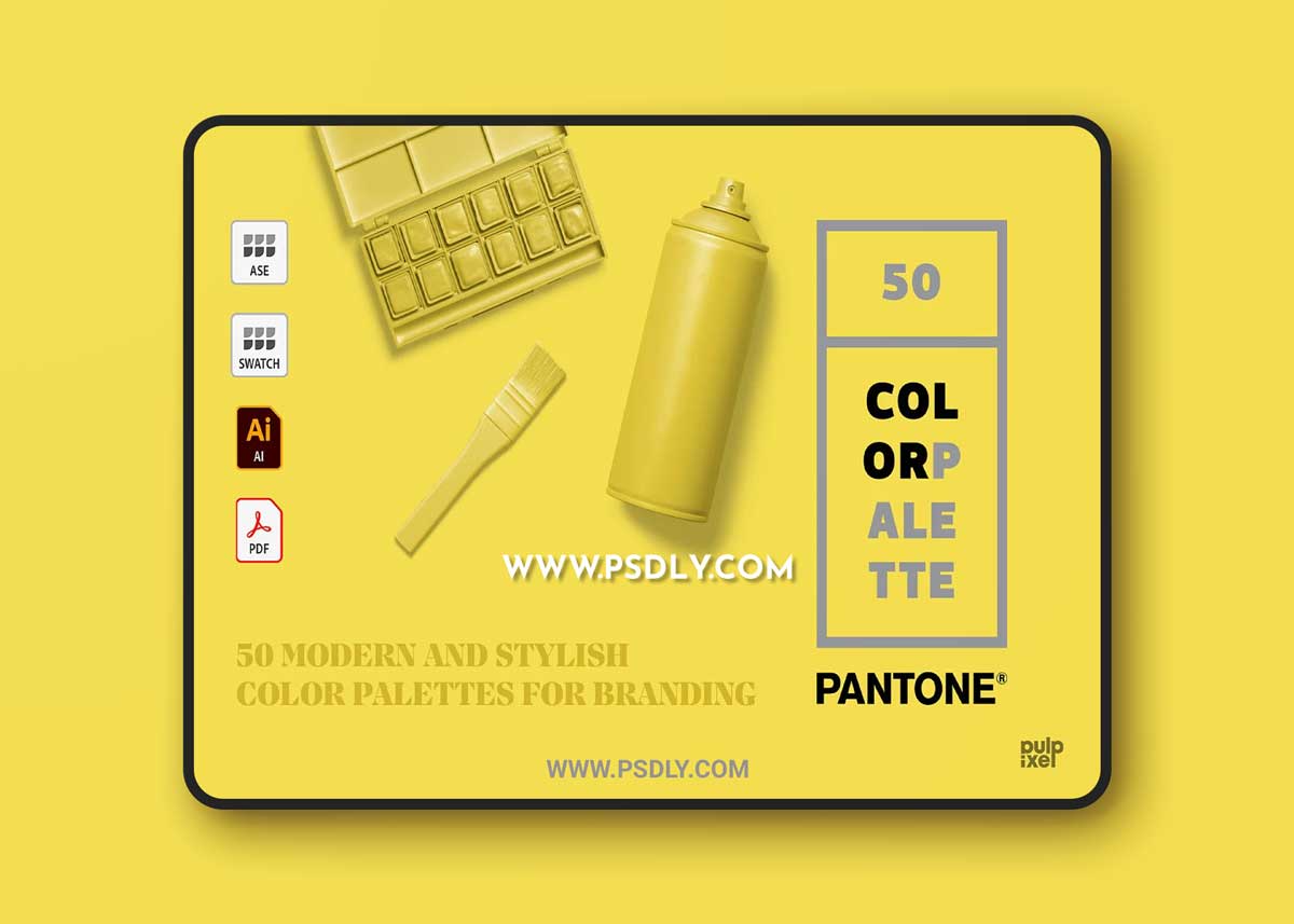 CreativeMarket - 50 Pantone Branding Color Palettes 6119891