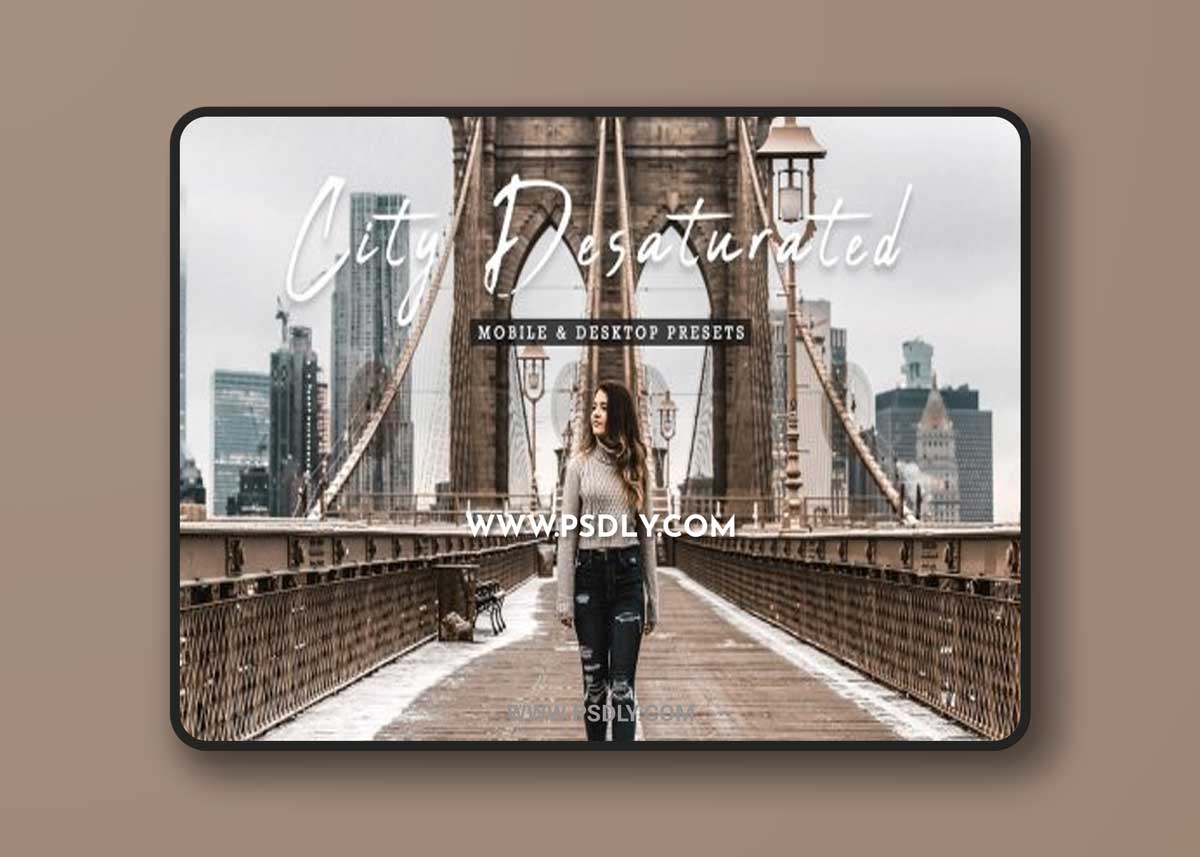 CreativeMarket - City Desaturated Lightroom Presets 6811789