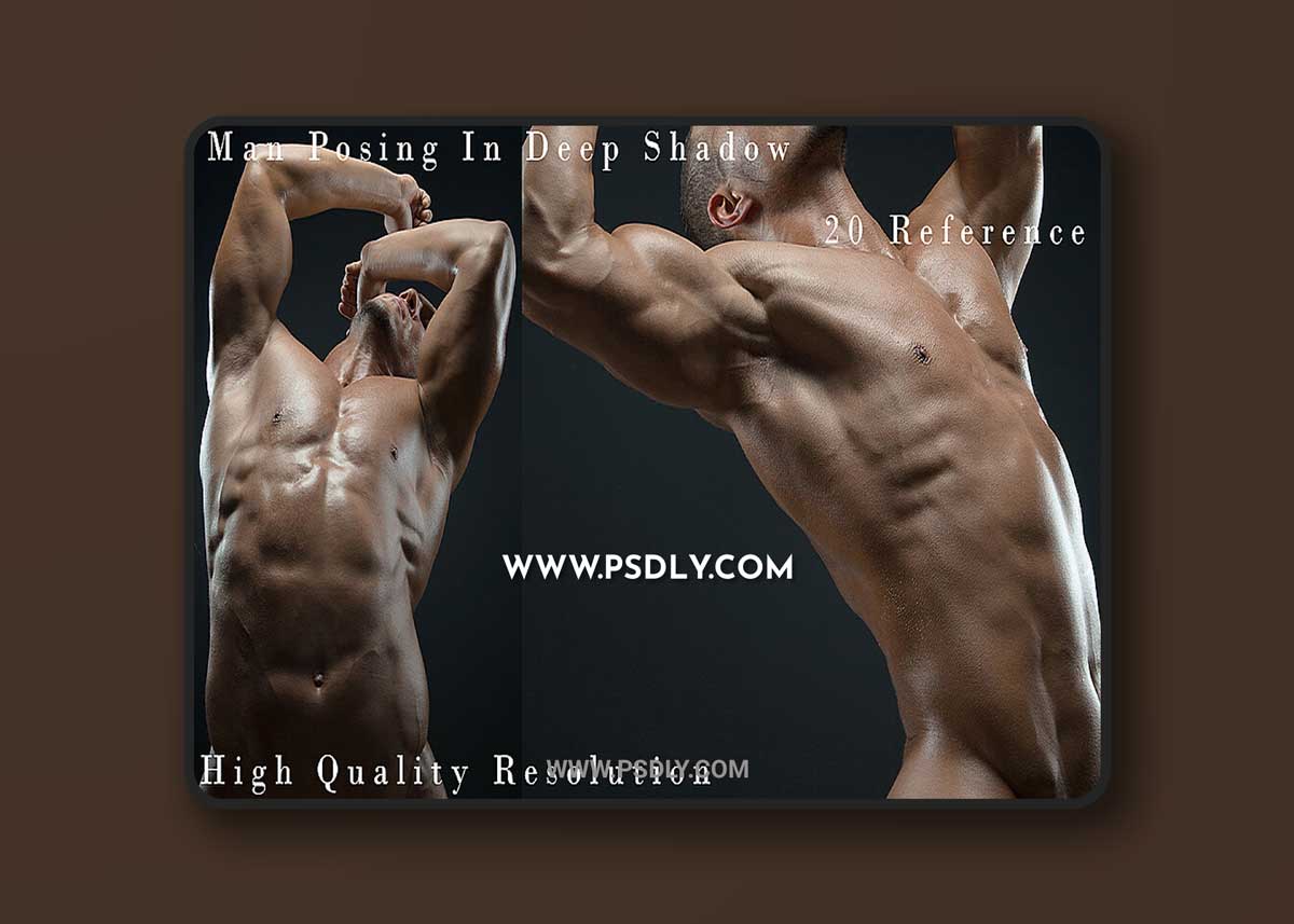 Cubebrush - Hector - Man Posing In Deep Shadow