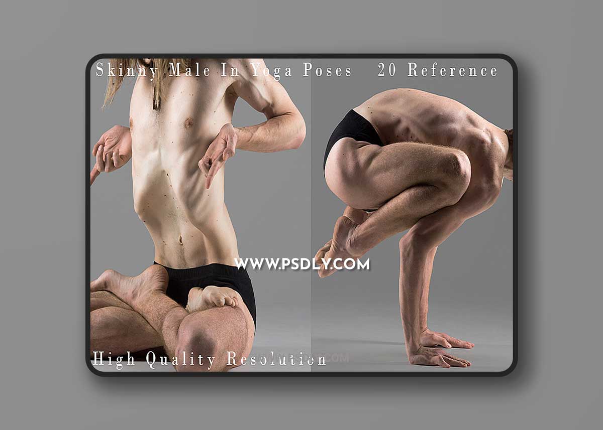 Cubebrush - Hector - Skinny Male In Yoga pose