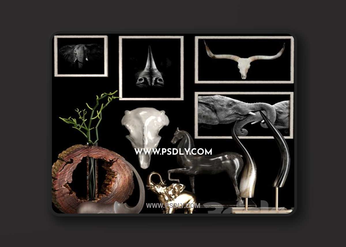 Decorative set 44 3D Models