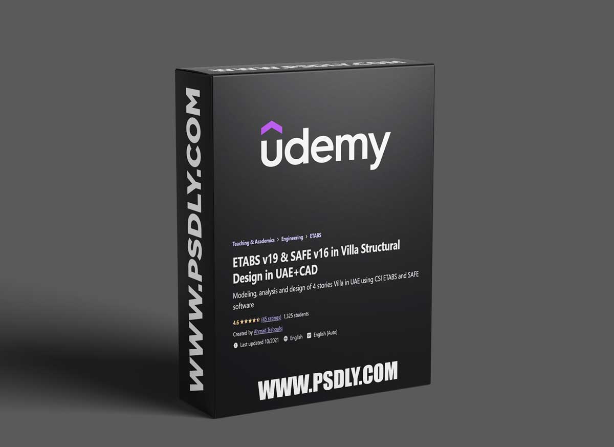 ETABS v19 & SAFE v16 in Villa Structural Design in UAE+CAD