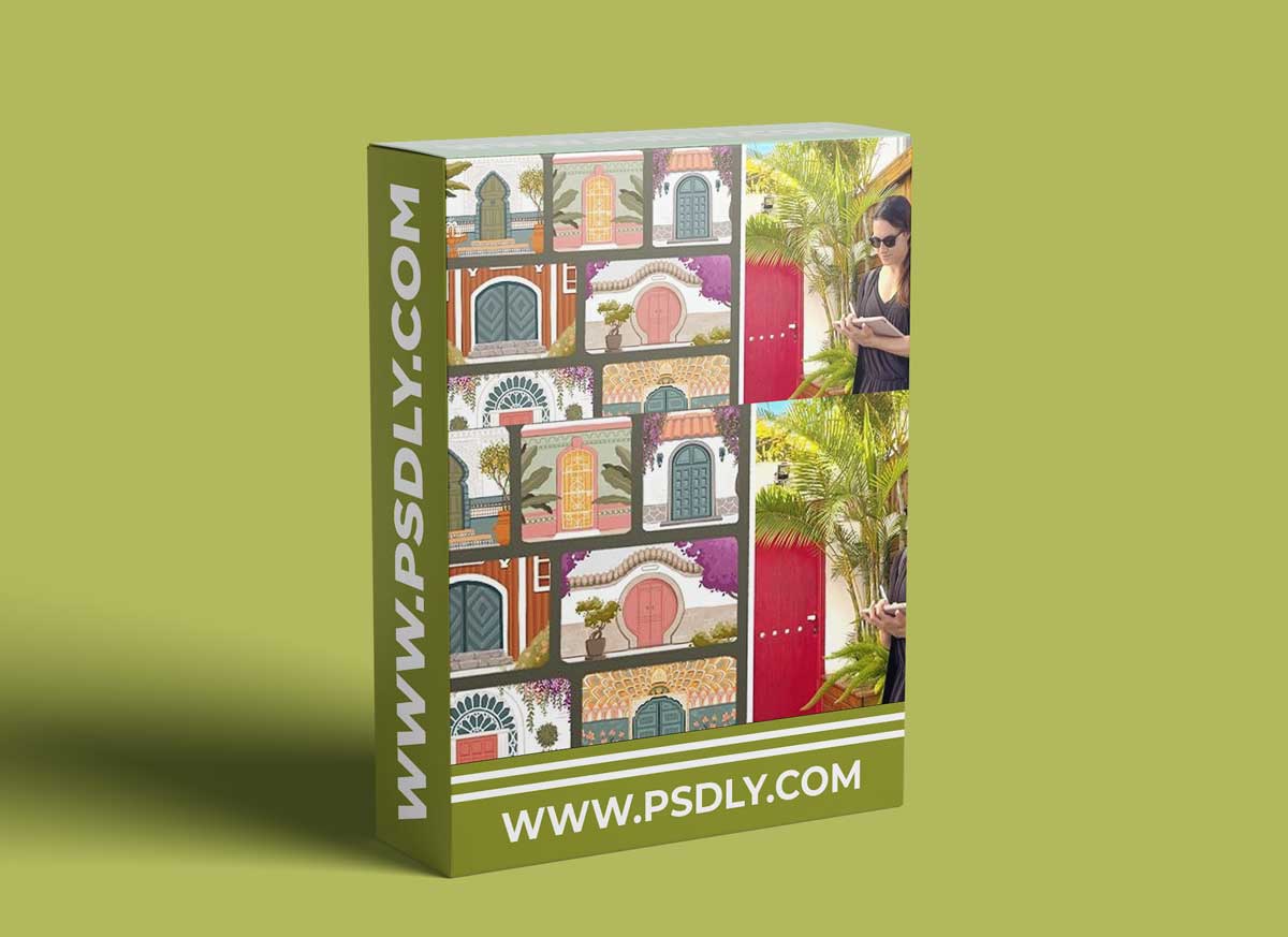 Easy Doors Illustration in Procreate: iPad Urban Sketching with Prompts