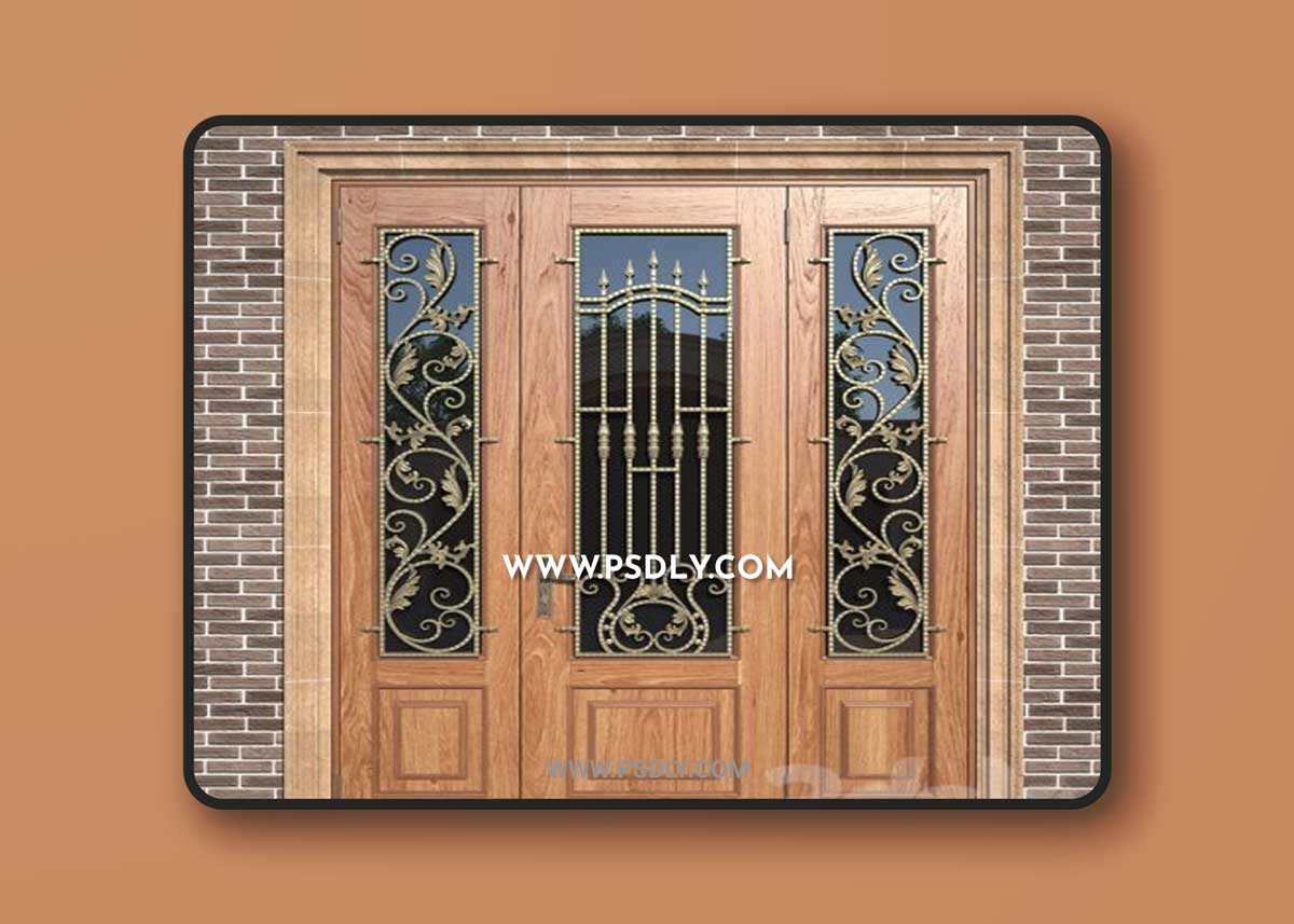Entrance Classic Door 3D Model