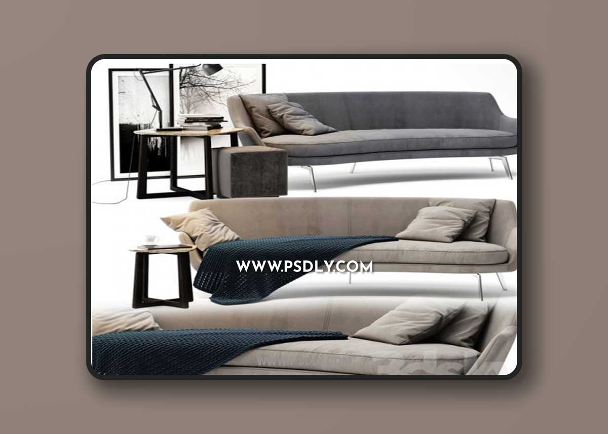 Flexform Guscio Sofa 3D Models
