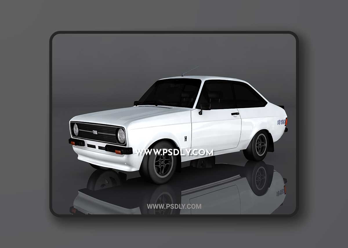 Ford Escort RS1800 3D Model o93258