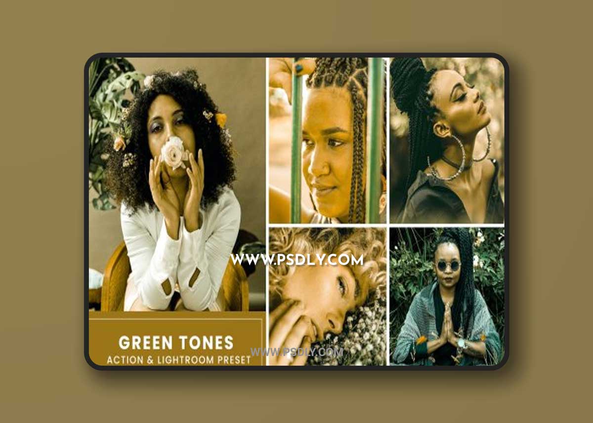 Green Tones Effect Action & Lightrom Presets
