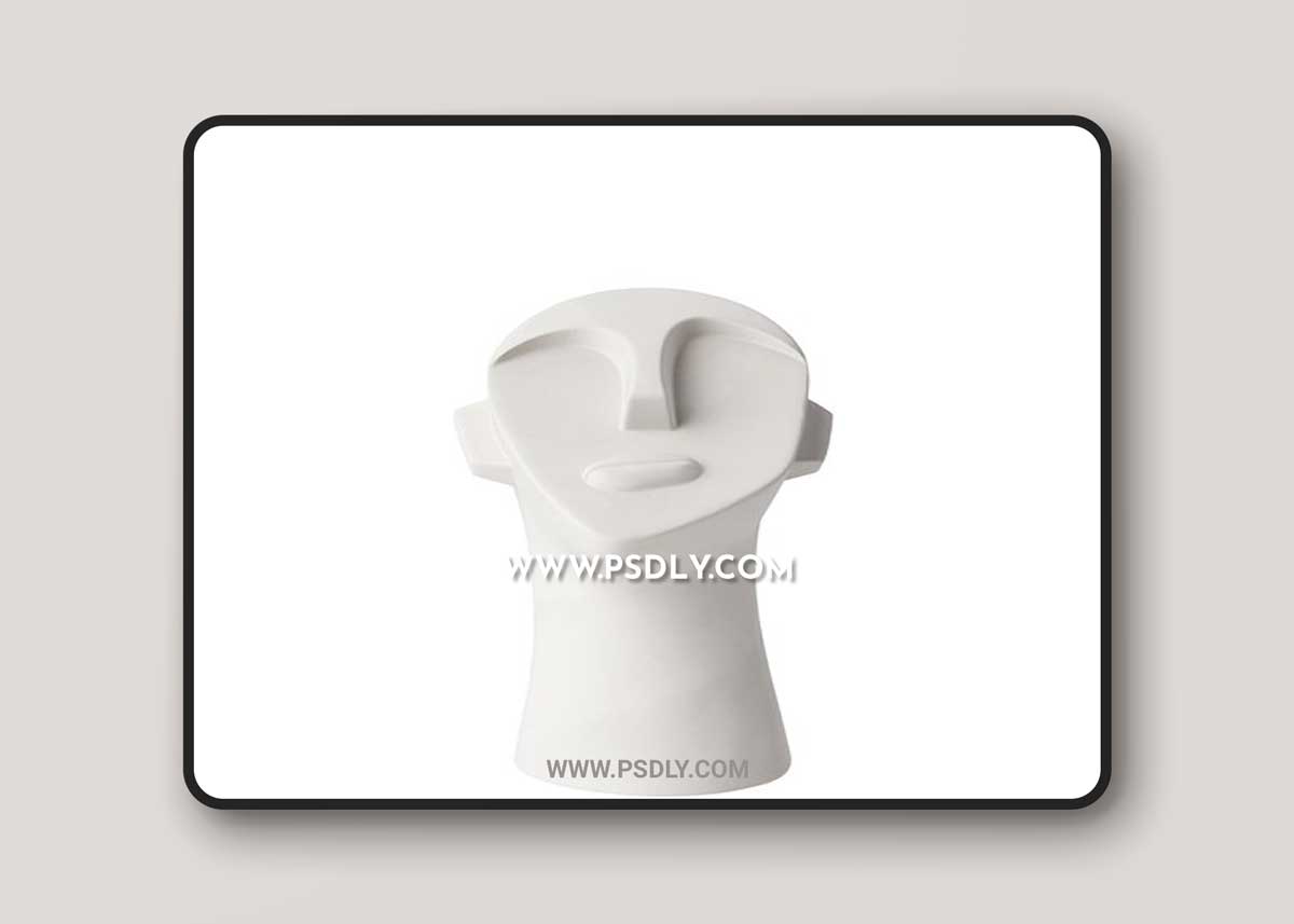 Head Sculpture Abstract by Bloomingville