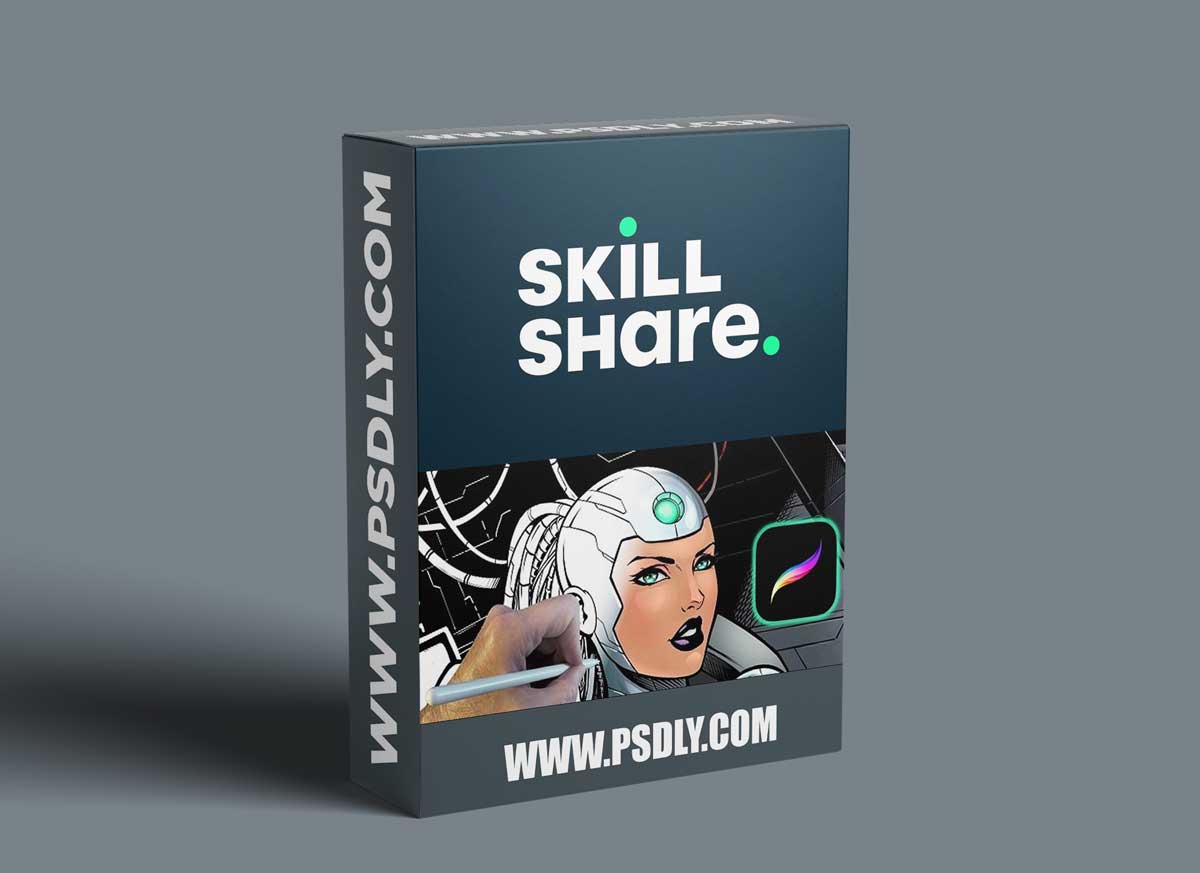 How to Color Comics in Procreate - Cyber Girl Project