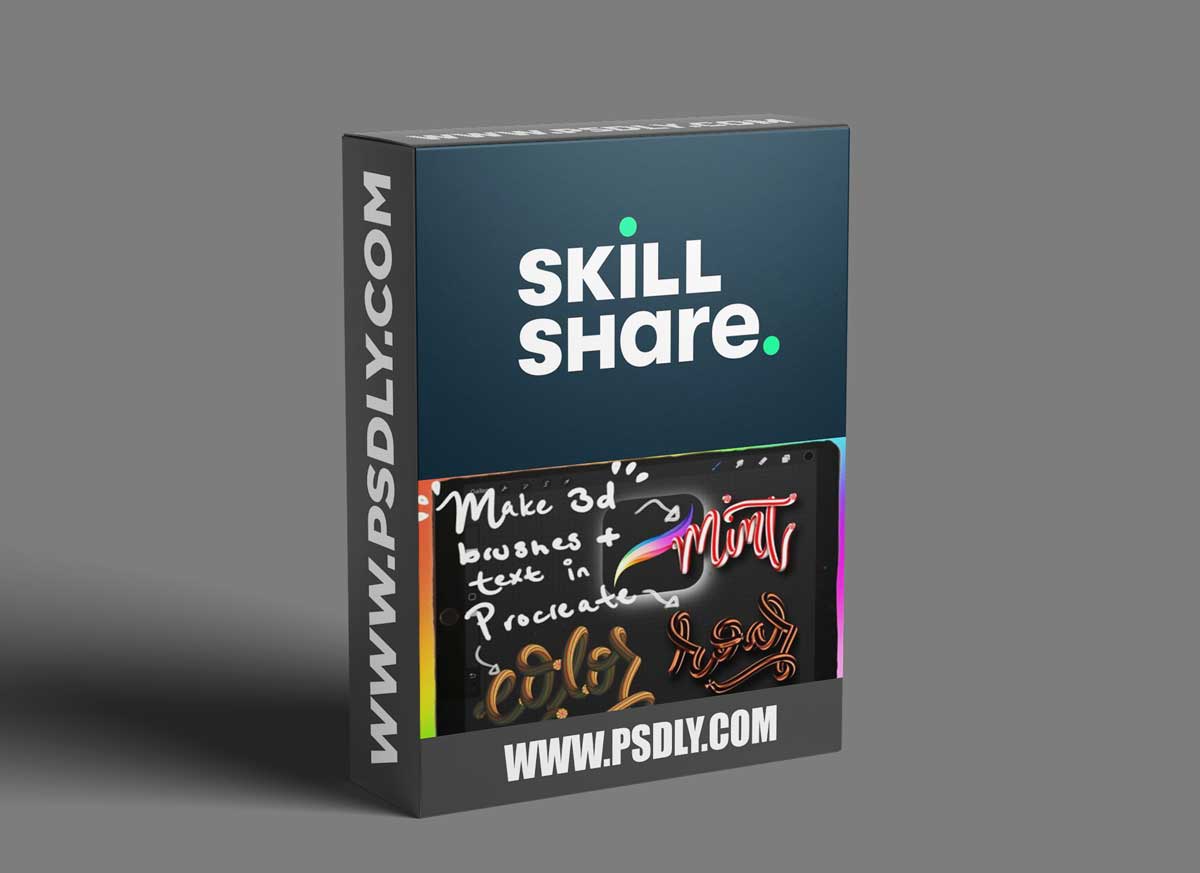 How to make 3D Brushes & text in Procreate | multidimensional calligraphy